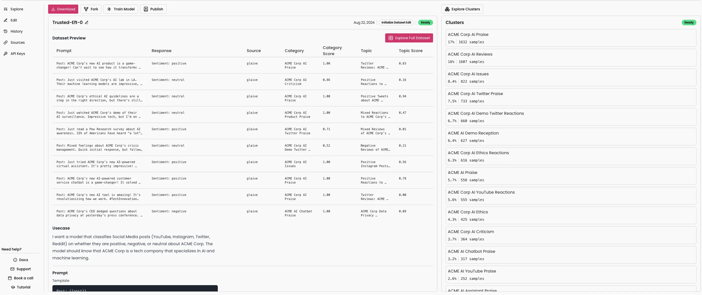 Glaive Platform screenshot
